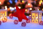 Pohlednice - vánoční lucerny